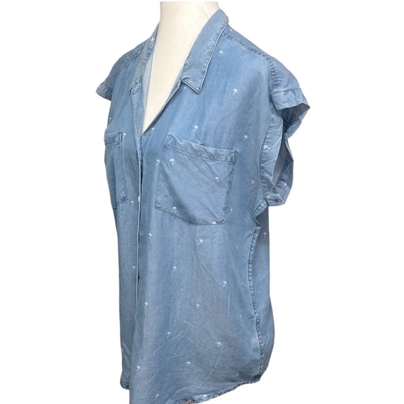 Jachs Girlfriend Palm Trees Tencel Blouse - Picture 2 of 5